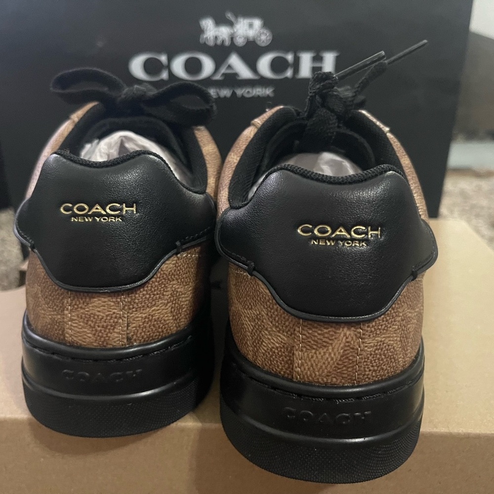 Coach Tan Monogram Sneakers - Picture 2 of 5